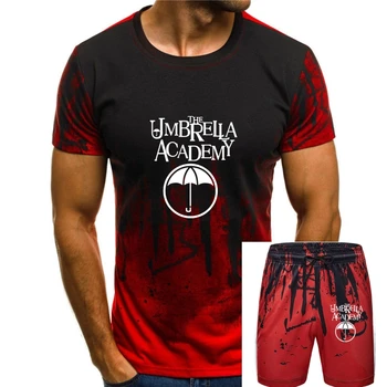 Футболка для косплея The Umbrella Academy, Черная хлопковая футболка с коротким рукавом, Новая модная футболка