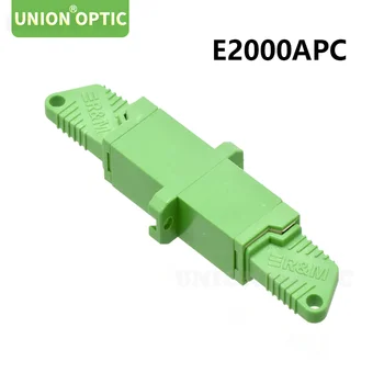 10ШТ E2000 APC симплексный волоконный адаптер Образец Волоконно-оптического адаптера E2000 Соединитель оптического волокна Волоконный фланец E2000 разъем APC