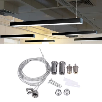 2 провода/комплект стального троса длиной 1 м для подъема различных широко используемых панельных светильников