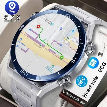2023 Новые NFC ЭКГ PPG Bluetooth вызов Смарт-часы GPS Трекер Браслет движения Фитнес для Huawei Watches Ultimate Smart Watch для мужчин