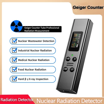 2023 Новый счетчик Гейгера Детектор ядерного излучения X Y детектор β-лучей Счетчик Гейгера высокоточный радиоактивный тестер дозиметр