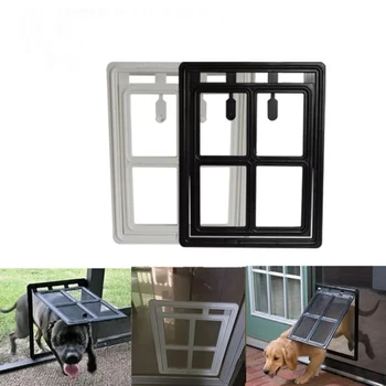 2023NEW Прочный пластиковый дверной экран для собак и кошек, раскладушка, дверь безопасности, туннель для домашних животных, забор для собак, дверь безопасности для свободного входа