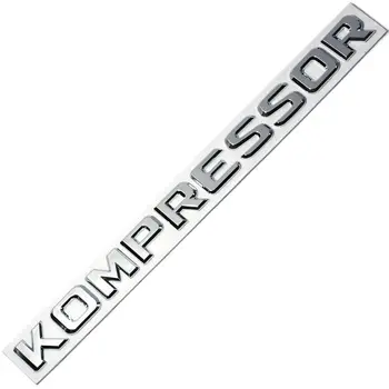 3D Хромированные буквы ABS Kompressor Значок Эмблема Наклейка на задний багажник для Mercedes CLK SLK SL CLS ML GL A B C E S Class
