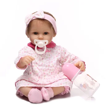 40 см Куклы-Реборн, Игрушка, Реалистичная Мягкая Виниловая Милая Девочка, Новорожденная Силиконовая Кукла, Хлопковое Тело, Детский Подарок На День Рождения
