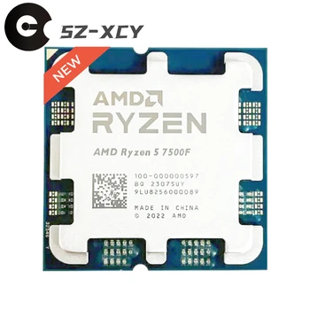 AMD Ryzen 5 7500F R5 7500F 3,7 ГГц 6-Ядерный 12-потоковый процессор Процессор 5 Нм L3 = 32 М 100-000000597 Сокет AM5 Без кулера НОВЫЙ