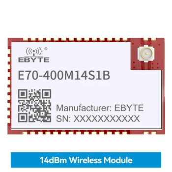 CC1312R 433/470 МГц SoC Беспроводной модуль TI E70-400M14S1B 14dBm RSSI SMD Модуль 1,5 КМ Поддержка ISM диапазона С отверстием для штамповки IPEX