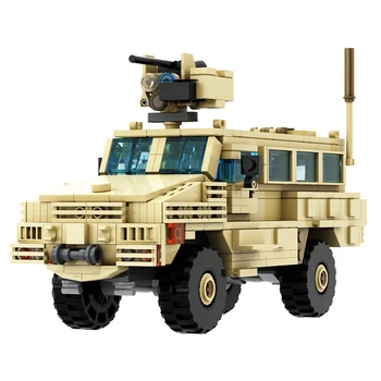 Gobricks MOC RG-31 Mk.5E Cat.1 Набор строительных блоков для грузовиков MRAP Военной серии RG-33L Cat.2 Боевая транспортная машина Brick Kid Toys