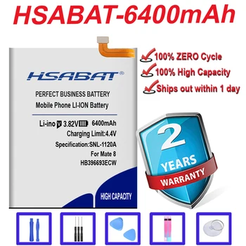HSABAT 6400 мАч HB396693ECW Аккумулятор для Huawei Mate 8 NXT-AL10 NXT-TL00 NXT-CL00 NXT-DL00 mate8 бесплатная доставка