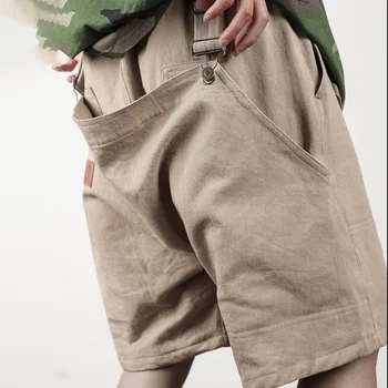ip op Однотонные брюки Caro Casual с множеством карманов в стиле араджуку в стиле ретро, Мужская Уличная одежда, Свободная лента