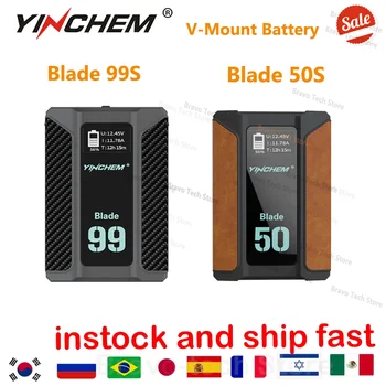 YinChem V-Образный Аккумулятор 50S/99S 45W 65W Мини-Карманный Аккумулятор Большой емкости с двойным интерфейсом USB D-TAP Output Battery