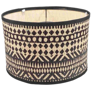 Абажур для лампы Большие деревенские абажуры Тканая подвеска Замена бамбукового стола Подвесные люстры