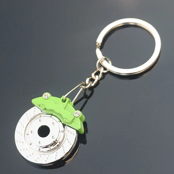 брелок для ключей с тормозным диском Модель насоса Брелок для ключей с металлическим тормозным диском Модель автомобиля Авто Брелок для ключей Брелок для ключей Подарочный Декоративный брелок для ключей