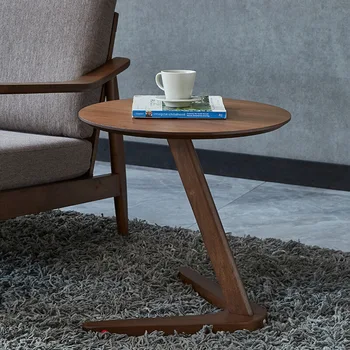 Бытовой Журнальный столик из массива Скандинавского дерева, Многофункциональный Креативный Круглый Салонный Столик, Чайный столик для отдыха, Уличная мебель