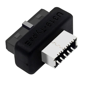 Внутренний Разъем USB 3.0 К USB 3.1 / 3.2 Type C Передний Адаптер Type-E 20pin 19pin Конвертер Для Разъема Материнской Платы ПК