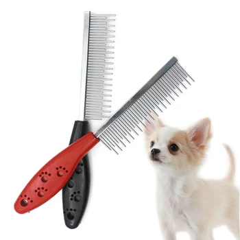 Гребень для собак со стальными иглами с длинными и короткими зубьями, гребень для собак, удаление шерсти домашних животных, штифтовые гребни для кошек, инструмент для чистки собак, инструмент для груминга