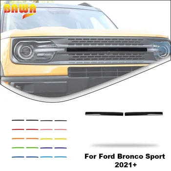 Декоративная накладка центральной решетки радиатора BAWA ABS для Ford Bronco Sport 2021 2022 Внешние Аксессуары