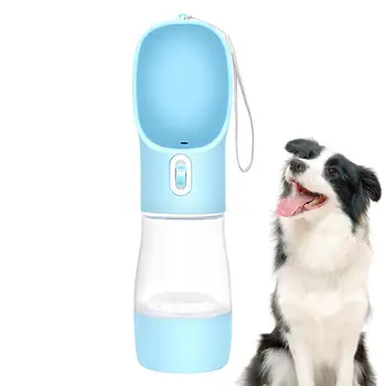 Диспенсер для подачи воды для собак, герметичная бутылочка для питья домашних животных, дорожные принадлежности для собак с ремешком, зоотовары для бега, прогулок