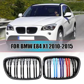 Для BMW E84 X1 10-15 Сменных решеток для почек Глянцевый Черный M Цвет Двойных планок