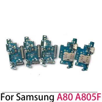 Для Samsung Galaxy A80 A805F/A90 A905F USB Мощность Зарядное Устройство Порты И Разъемы Разъем Док-станции Плата Зарядки Гибкий Кабель Запчасти для Ремонта