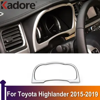 Для Toyota Highlander 2015 2016 2017 2018 2019 ABS Матовая приборная панель, накладка для инструментов, аксессуары для интерьера автомобиля