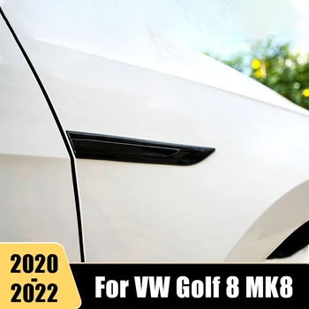 Для Volkswagen VW Golf 8 MK8 2020 2021 2022 Вентиляционная Крышка Бокового Крыла Автомобиля Боковое Вентиляционное Отверстие Капота Отделка Воздухозаборника Наклейка Аксессуары