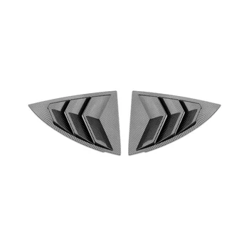 Для модели Tesla 3 Y-образная задняя решетка с треугольными блестками, детали для модификации экстерьера, углеродное волокно, C