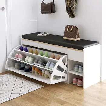Европейская деревянная веранда, обувные шкафы, подставка для обуви, Табурет для переодевания, мебель для гостиной, Креативный Многофункциональный шкаф для хранения