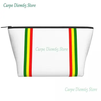 Изготовленная на заказ сумка для туалетных принадлежностей Rasta Stripe Rasta Color Женский Косметический Органайзер для хранения женской косметики Dopp Kit Case