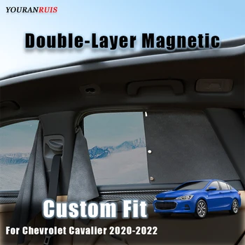 Изготовленная на Заказ Черная Двухслойная Магнитная Защита От Ультрафиолета И Теплоизоляция Автомобильного Солнцезащитного Козырька Для Chevrolet Cavalier 2020-2022