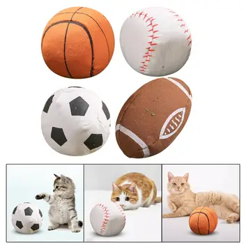 Интерактивная игрушка-мячик для кошек, подарки, устойчивые к укусам котенка, мелких животных, собаки.