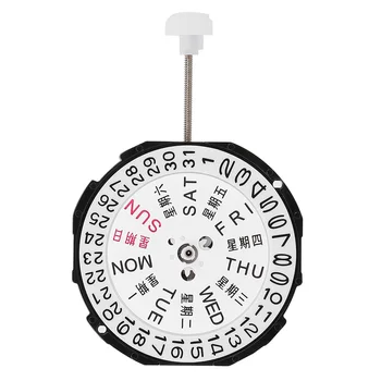 Кварцевый механизм с двойным календарем Дизайн Часовой механизм для обслуживания часов для ремонта часов для профессиональных часовых деталей