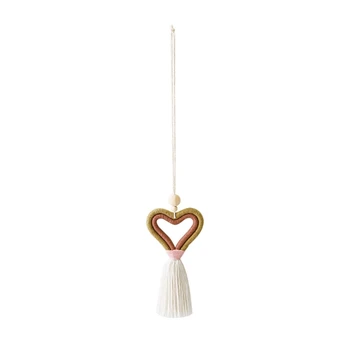 Кисточки в форме сердца, подвесные украшения для автомобиля, Подвесная веревка для автоматического украшения