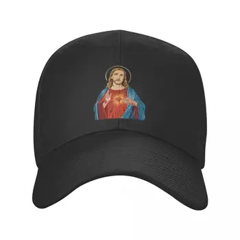 Классическая бейсболка Sacred Heart Of Jesus, Дышащая христианская католическая Шляпа Бога Папы, бейсболки для дальнобойщиков