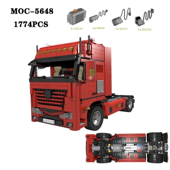 Классический строительный блок MOC-5648 Тяжелый грузовик 4 × 2 Детали для соединения высокой сложности 1774 шт. Игрушка для взрослых и детей в подарок на день рождения