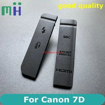 Копия НОВОЙ для Canon 7D крышки микрофона, совместимой с HDMI, интерфейсной крышки USB, резиновой крышки двери, запасной части камеры