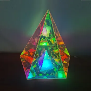 Красочный Световой Куб Пирамида Кемпинг Свет Спальня Эмоциональное Украшение Украшение Творческий Свет Атмосферы рабочего стола