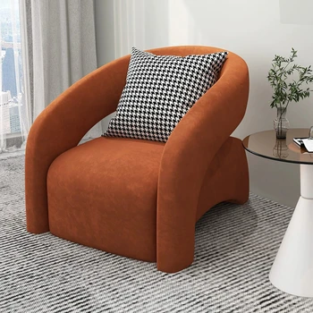 Легкие роскошные одноместные стулья для гостиной, Ленивый диван, кресло для отдыха, креативные кресла с изогнутой спинкой для балкона, домашняя мебель