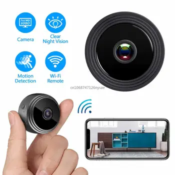 Мини-камера Безопасности Smart Home A9 Camera Remote Network Intelligent Sports HD Инфракрасного Ночного видения Home microSD/ TF