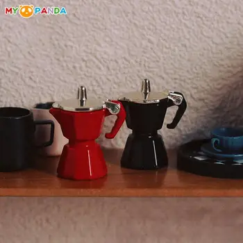 Миниатюрная кофемашина для кукольного домика, кофейник, кукольный домик, мини-кофейная посуда, модель декора сцены для детских игрушек для ролевых игр