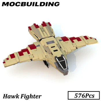 Модель Истребителя Hawk MOC Строительные Блоки Кирпичи Детский Подарок