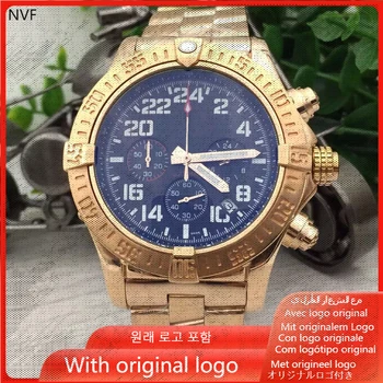 Мужские часы NVF 904l кварцевые часы из нержавеющей стали 45 мм-BR