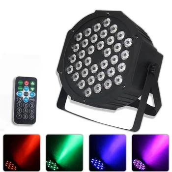 Новый 36x3W LED Par Light RGB Disco Wash Light Equipment 3/7 Каналов DMX LED Uplights Strobe DJ Party Stage Lighting Effect Light