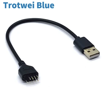 НОВЫЙ USB-разъем USB-удлинитель USB2.0 к 9-контактному соединителю 9-контактный разъем к внешнему разъему USB A Материнская плата ПК Внутренний кабель для передачи данных