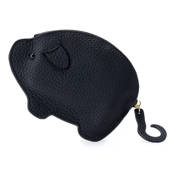 Новый женский кошелек Кошелек из натуральной кожи Pig Mini Zero Wallet Креативная сумка для монет Женская Мягкая кожаная сумка для хранения милых животных