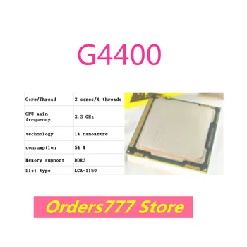 Новый импортный оригинальный процессор G4400 4400 Двухъядерный Четырехпоточный 1150 3,3 ГГц 54 Вт 14 нм DDR3 Гарантия качества DDR4