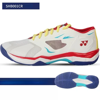 Обувь для бадминтона, Новинка 2023 года, теннисные туфли Yonex, мужские и женские спортивные кроссовки, силовая подушка SHB001CR
