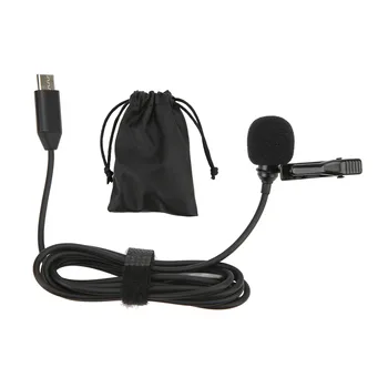 Петличный микрофон Type C Звук Hifi С шумоподавлением, микрофон на лацкане, Всенаправленный микрофон для ONE X2