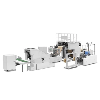 Полноавтоматический Бумажный Мешок Kraft выхода фабрики Делая Производственную линию печатания Бумажного Мешка для покупок машинного оборудования Портативную Обрабатывая