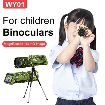 Портативный Детский Монокуляр HD 1280x720, Монокулярная Камера, 2,0-дюймовый Экран 16x 2000 мАч, Обучающая Игрушка для Кемпинга, Пешего Туризма