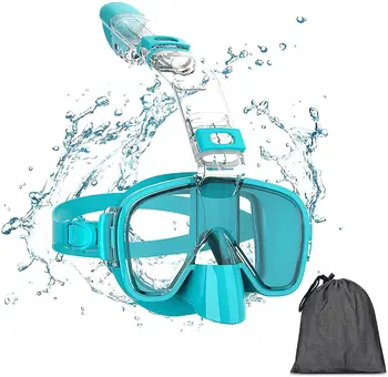 Профессиональная противотуманная трубка высокой четкости, маска для дайвинга с жидким силиконом, очки для подводного плавания с маской для подводного плавания